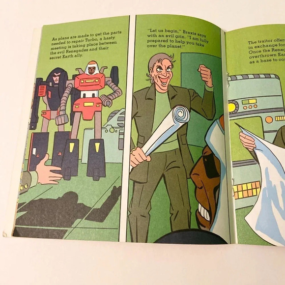 Vtg 1984 Go  Bots On Earth Golden Super Adventure Book - Picture 13 of 16